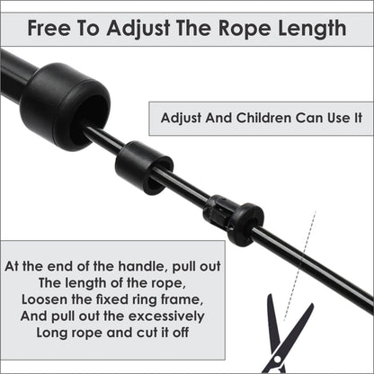 Adjustable Adult Skipping Rope Gym Fitness Boxing Speed Exercise Jump Workout UK