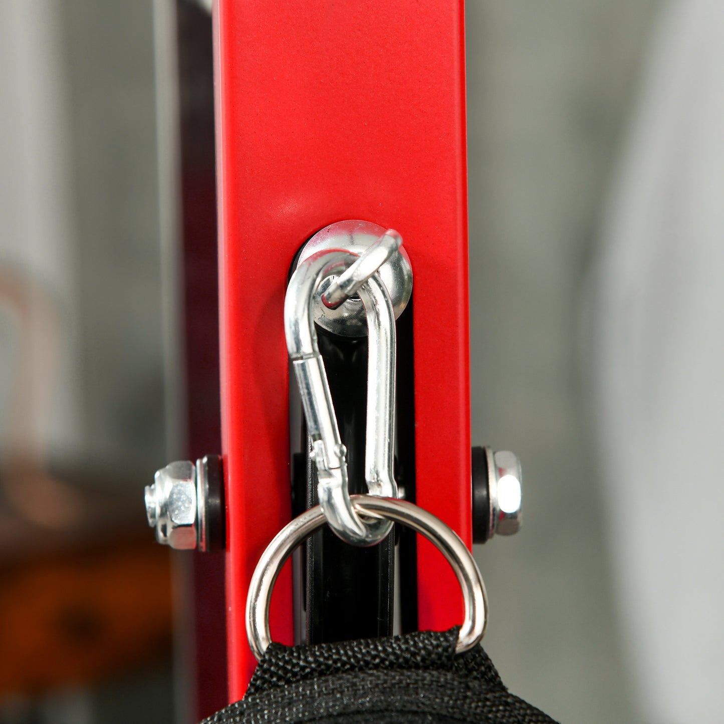Pull up Bar Stand Power Cage with Adjustable Seat, Home Gym